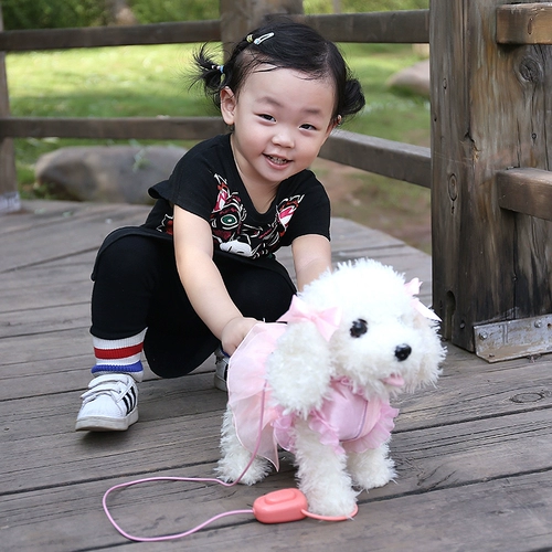 Электрическая реалистичная плюшевая игрушка, умная собака-робот