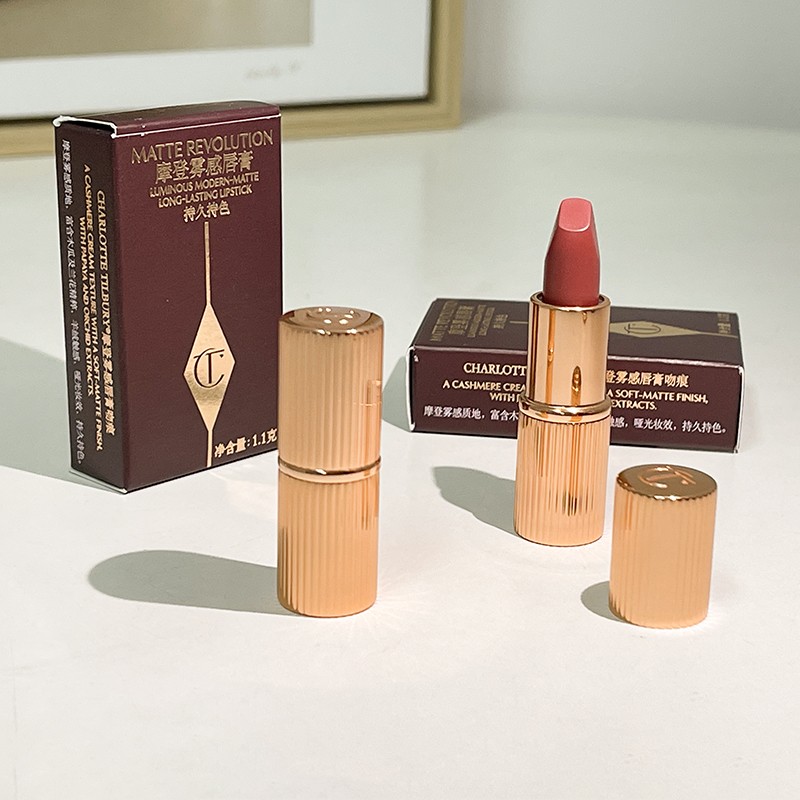 天噜~真的好可爱！Charlotte Tilbury CT mini装口红WOS/蜜粉01# - 图0