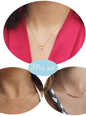 速卖通跨境热销多层项链套装简约