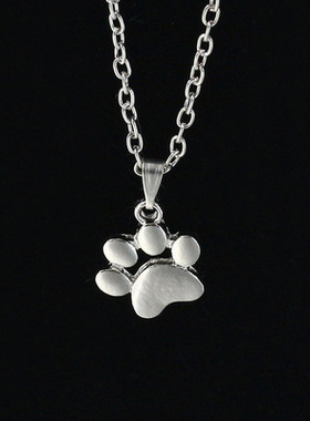 外贸新款饰品可爱动物猫爪脚掌项