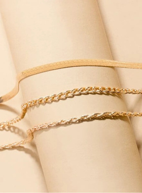 欧美跨境热销项饰金属电镀刀片链