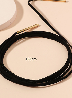 2022新款欧美气质清新简约鞋带项链项圈锁骨链 晚宴礼服配饰饰品