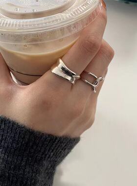 不规则金属戒指女时尚个性ins潮