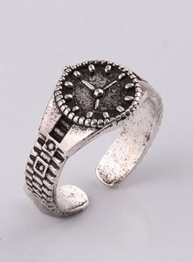 欧美潮人配饰表盘戒指个性时尚男