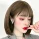 Japanese girl wig bobo fluffy natural eyebrows