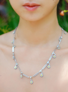雏菊项链轻奢小众高级感女生礼物