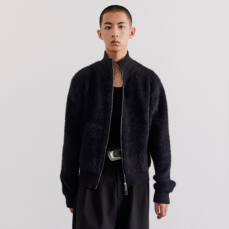 southstudio长绒针织外套男女春秋新款贴肤感开衫拉链长绒上衣,淘宝优惠券,粉丝福利购,淘宝优惠卷