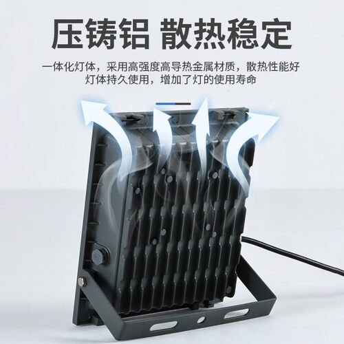 佛山照明led投光灯户外照明灯防水庭院工厂工地广告灯室外探照灯 - 图1