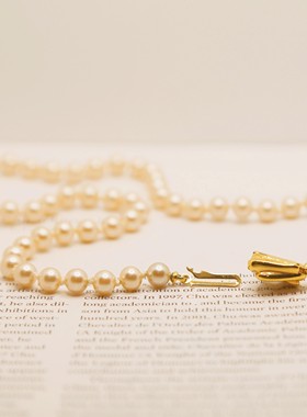 中古饰品首饰vintage LC 珍珠项链（特殊商品不退不换）