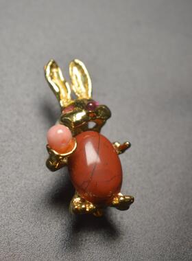 胸针swoboda天然矿石中古首饰