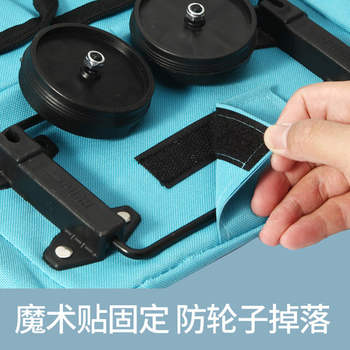超市购物袋折叠便携大号手提袋买菜包带轮子买菜袋子大容量环保袋 - 图2