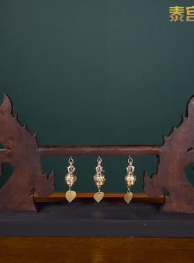 泰国进口泰式实木雕花装饰摆件