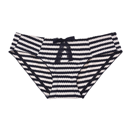 新款日系纯欲内裤少女蝴蝶结短裤舒适纯棉档透气学生中腰三角裤 - 图3