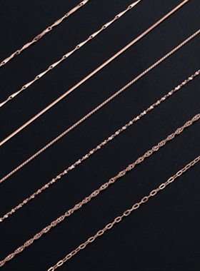 银恋925纯银08盒子链韩版纯银饰品项链韩版时尚饰品厂家