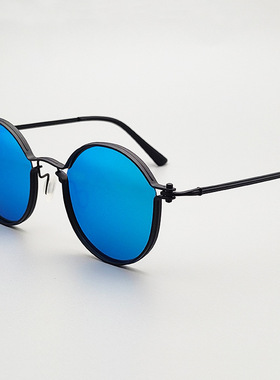 防紫外线开车防远光灯抗眩晕辐射太阳镜个性复古潮流时尚纯钛墨镜