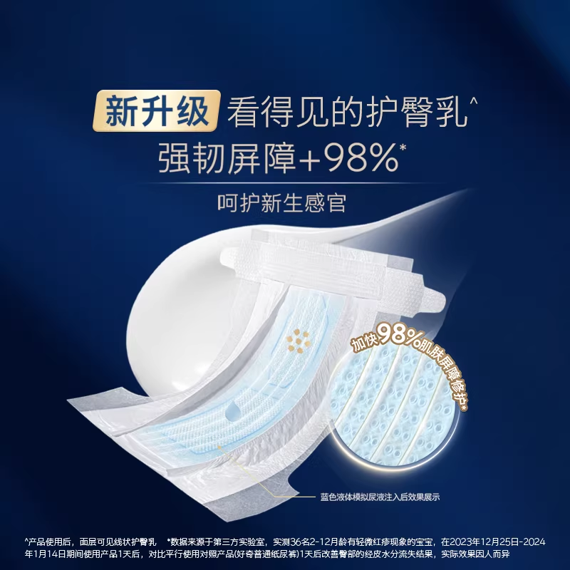 【天猫U先】好奇蓝标屁屁“面膜”纸尿裤成长裤派样装NB-XL4片,淘宝优惠券,粉丝福利购,淘宝优惠卷