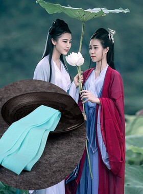 古装复古汉服丝带红色绑带雪纺绢纱cos发带侠女造型彩带书生绑绳