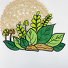 Kindergarten environmental decoration primary school blackboard cultural theme wall stickers felt grass border fence layout supplies