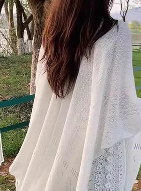春秋季户外旅游纯色民族风披肩女