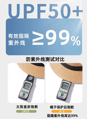 夏季户外防嗮遮阳法式度假草帽女