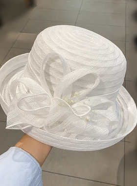 夏季户外大檐防晒遮阳渔夫帽女款