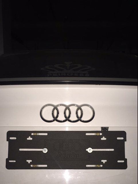 Imported American standard Audi license plate European standard base
