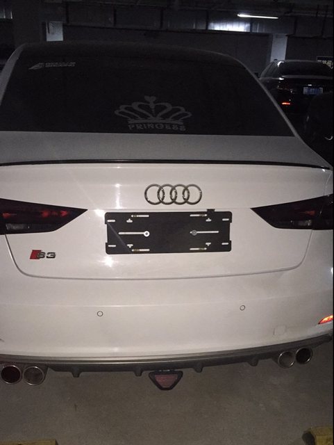 Imported American standard Audi license plate European standard base