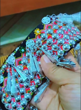 云南新平花腰傣芝麻铃手链民族风护腕