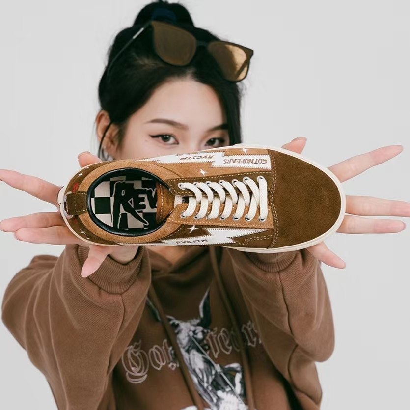 REVENGE X STORM复仇风暴Gotnofears联名滑板GNF闪电鞋男帆布鞋女,淘宝优惠券,粉丝福利购,淘宝优惠卷