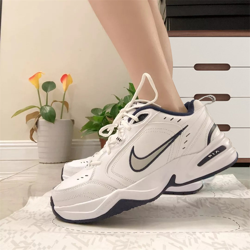 耐克Nike Air MONARCH IV复古M2K老爹鞋白蓝黑慢跑415445-102/101 - 图2