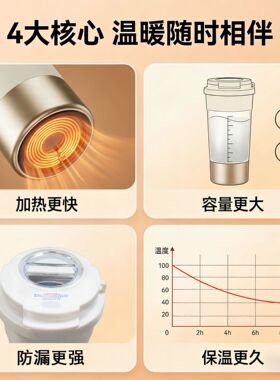 100-240V全球电压水杯家用便携式烧水壶多功能旅行保温小型烧水杯