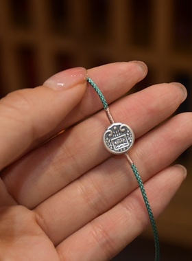 S925纯银五路财神手绳款