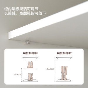 全友家居鞋柜门口家用现代简约百搭小户型入户大容量储物鞋柜新款