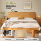 Quanyou Home Log Style Solid Wood Bed 1.8m Double Bed