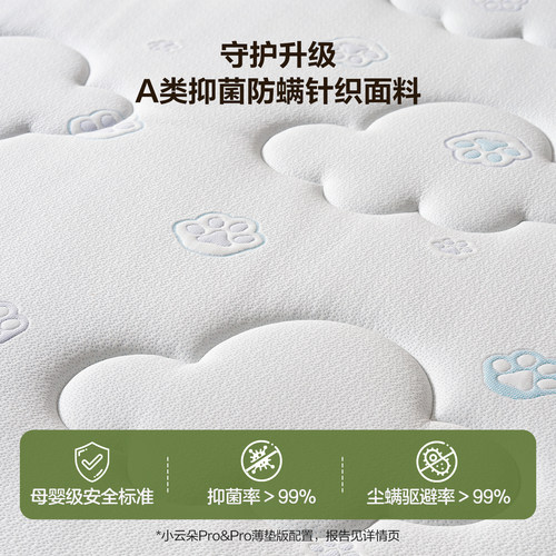 全友家居0胶水椰棕专用儿童床垫15cm厚卧室家用护脊弹簧床垫1米5 - 图1