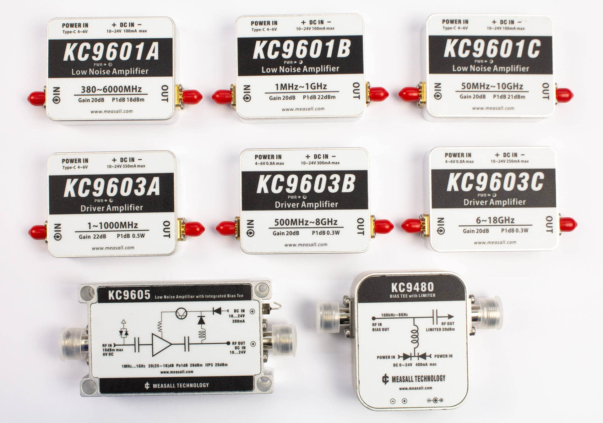 6GHz 20dB 低噪声放大器模块 5.8 放大器 2.4 KC9601A 低噪放 LNA - 图2