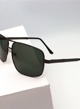 强化玻璃太阳镜方框男士墨镜批发