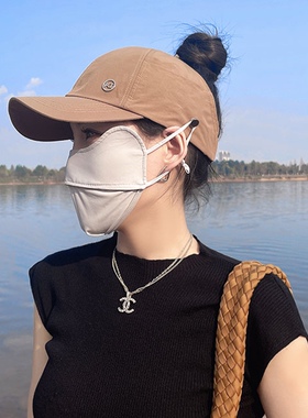 半空顶棒球帽女春夏可扎马尾轻薄