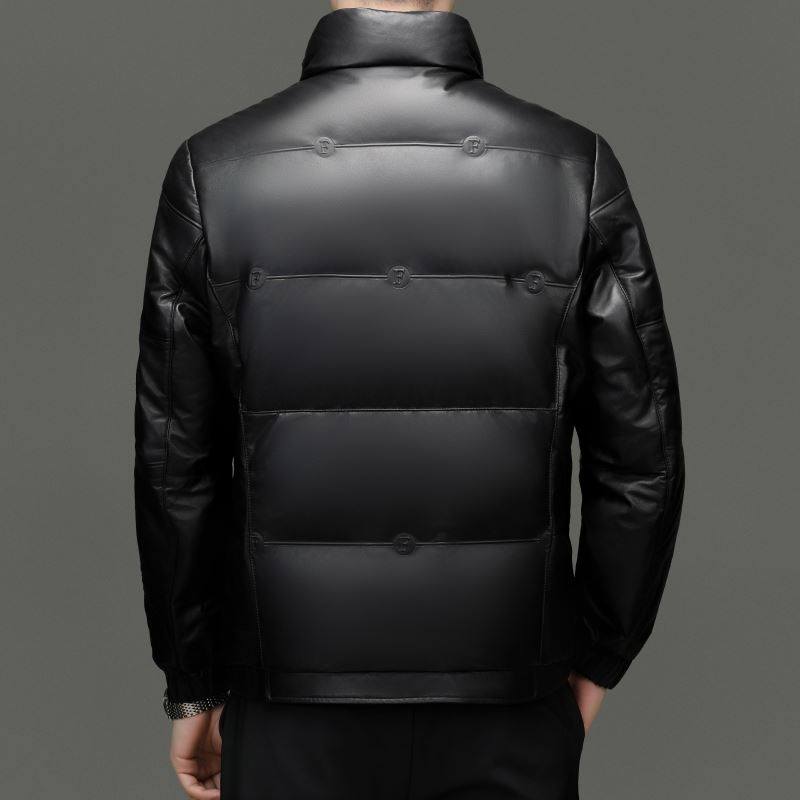 绵羊皮海宁真皮衣高端男中年羽绒服内胆立领短款休闲爸爸装外套潮,淘宝优惠券,粉丝福利购,淘宝优惠卷