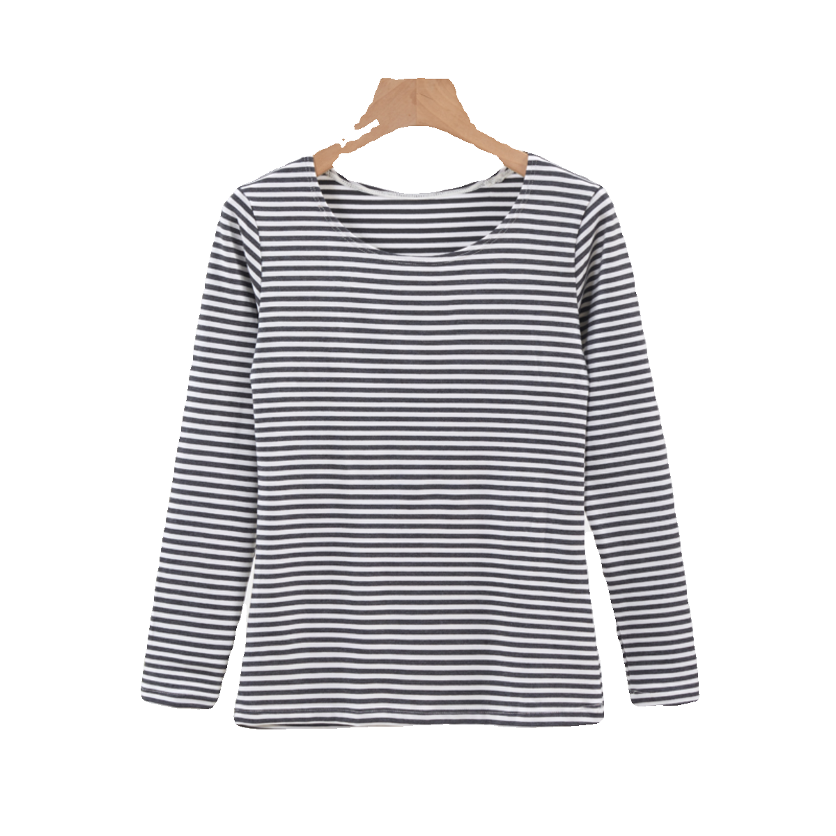 M发热heatt*面料U家基础款多舒暖男女款圆领保暖打底上装长袖磨毛 - 图3