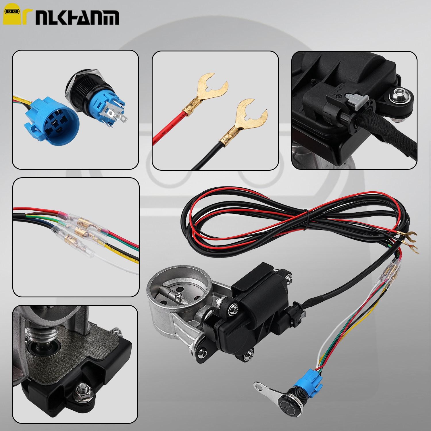 摩托车改装排气管可调拉线机械/电动阀门控制器消音降噪51mm通用,淘宝优惠券,粉丝福利购,淘宝优惠卷