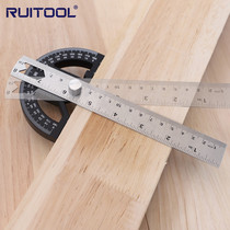 Multi-functional angle ruler Angular Gauge Metric Scale Angle Gauge Active Right Angle Scale Woodworking Measuring Tool