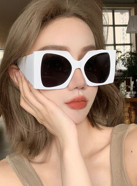 欧美风大框宽腿墨镜女高级感夸张