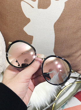 偏光墨镜女ins粉色2024新款潮韩版防紫外线时尚太阳眼镜大脸显瘦