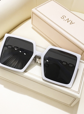 欧美大框渐变墨镜女圆脸高级感