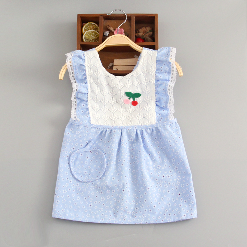 Baby girl apron children's smock princess waterproof bib