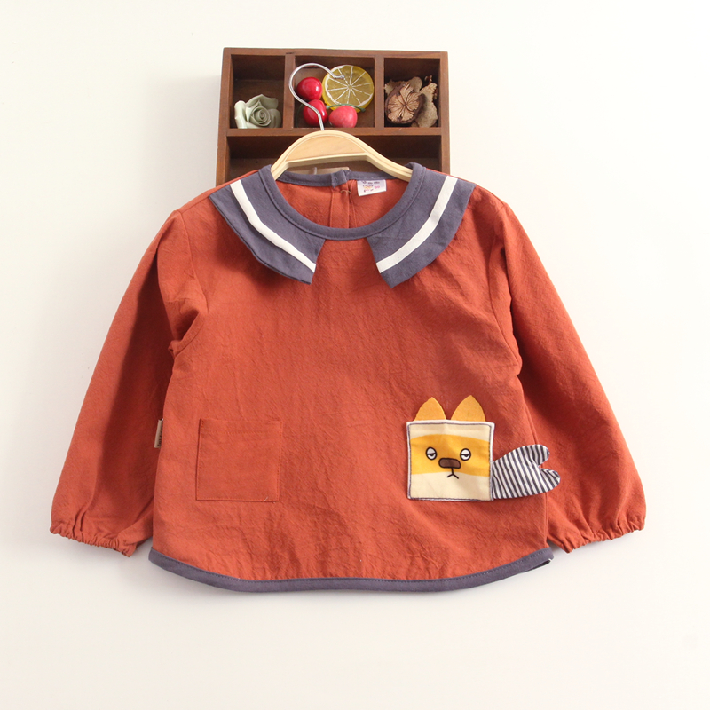 宝宝罩衣儿童反穿衣纯棉防水防脏男孩女孩外穿系扣护衣围兜长袖,淘宝优惠券,粉丝福利购,淘宝优惠卷