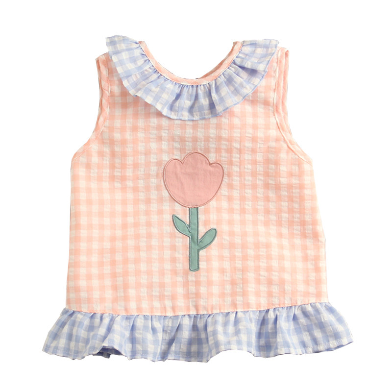 郁金香女宝宝无袖罩衣儿童洋气公主围裙纯棉婴儿辅食防水吃饭围兜,淘宝优惠券,粉丝福利购,淘宝优惠卷