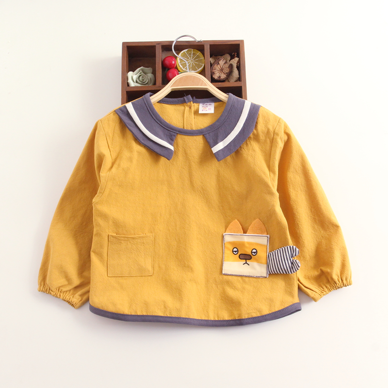 宝宝罩衣儿童反穿衣纯棉防水防脏男孩女孩外穿系扣护衣围兜长袖,淘宝优惠券,粉丝福利购,淘宝优惠卷
