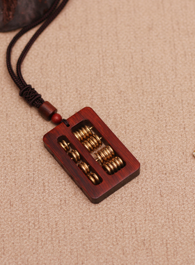 民族风文艺算盘复古长款毛衣链